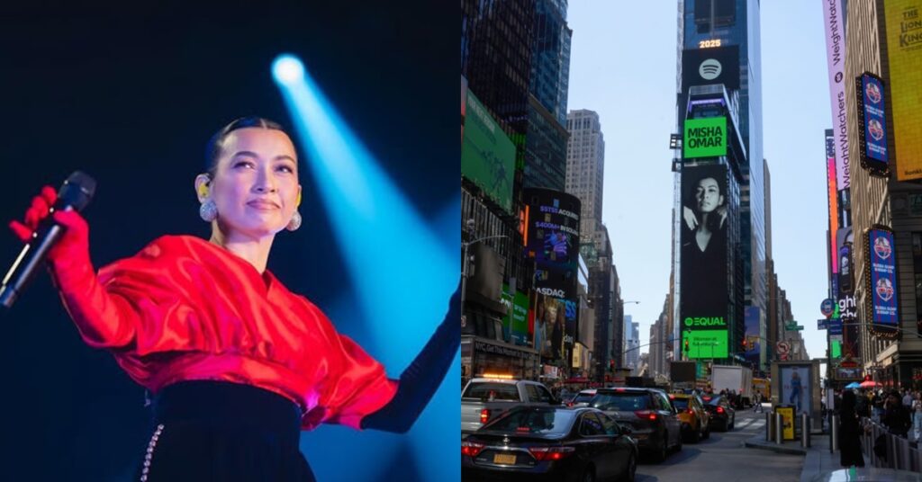 Misha Omar Cipta Sejarah, Wajah Hiasi Billboard Times Square, New York