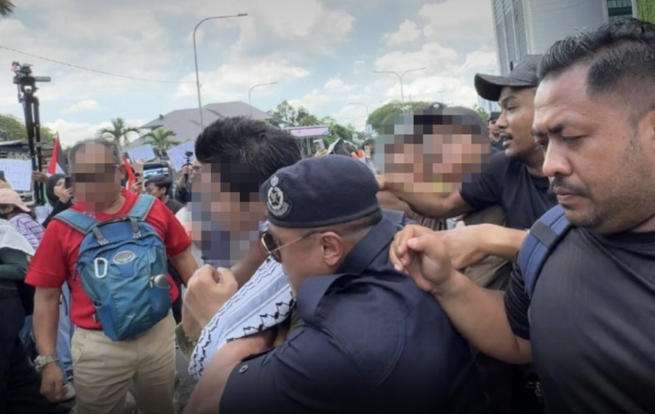 Dua Lelaki Ditahan Ketika Himpunan Di Kedutaan AS, Polis Tegas Jaga Ketenteraman