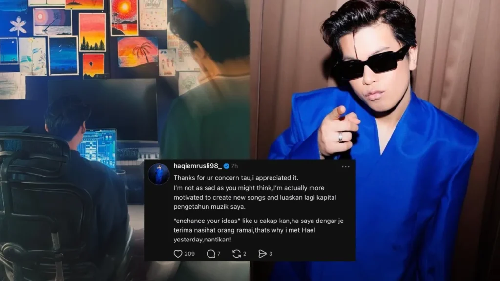 “Saya Taklah Down…”, Haqiem Rusli Tenangkan Peminat, Beri Bayangan Projek Baru Dengan Hael Husaini